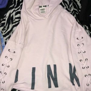 pink/vs cropped pullover